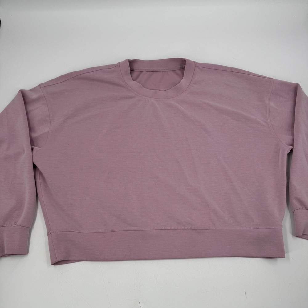Lululemon Mauve Crew Neck Long Sleeve Sweatshirt Pullover Relaxed Fit